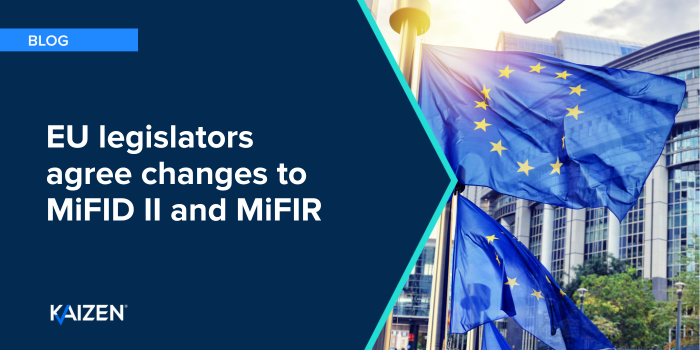 EU legislators agree changes to MiFID II and MiFIR image