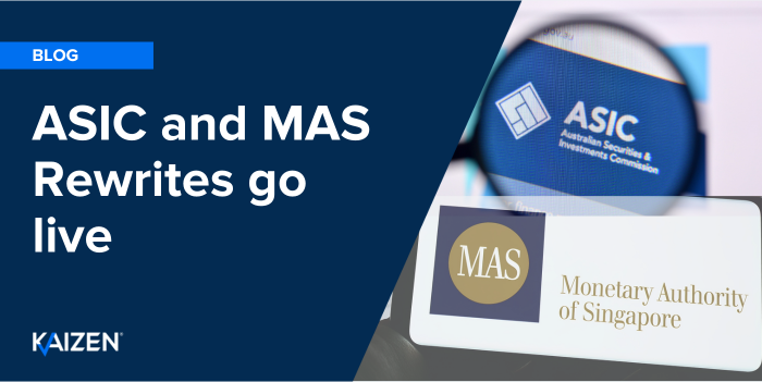 ASIC and MAS Rewrites go live – what’s changed?